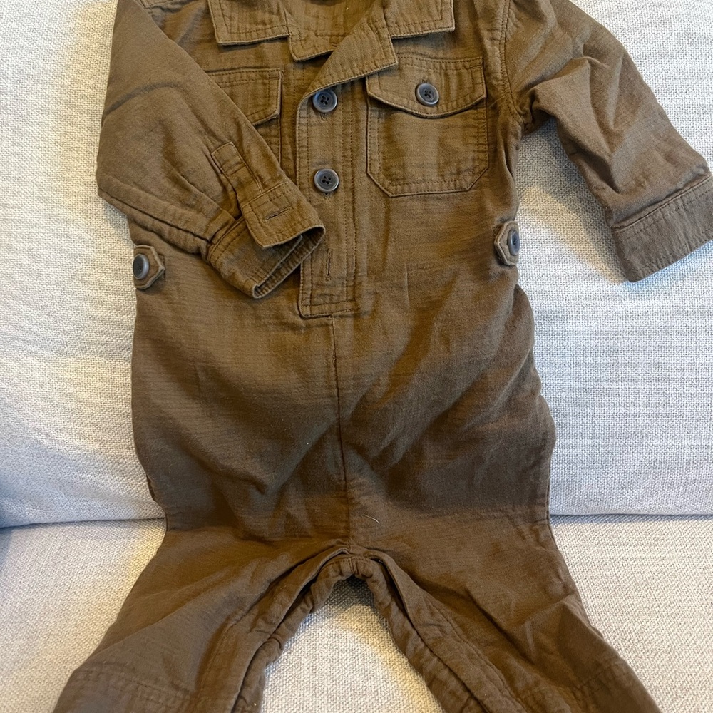Baby Banana Republic Brown Jumpsuit 6-12 month